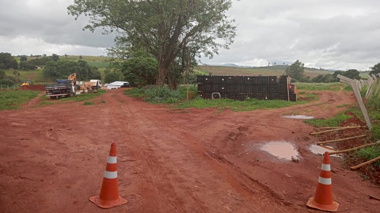 Canteiro da usina de energia solar em Passos é alvo de roubo