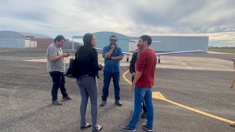 Equipe da Infraero faz vistoria no aeroporto de Passos