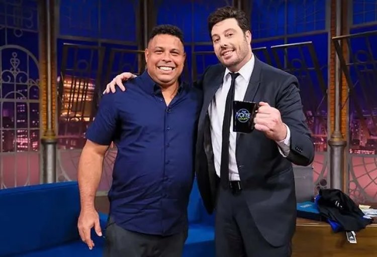 Ronaldo Fenômeno no The Noite desta segunda no SBT