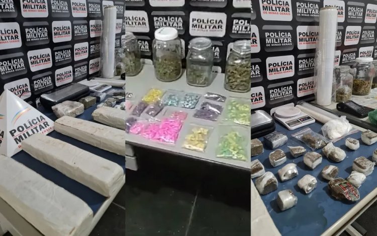 PM apreende drogas e prende três na Cohab 3 em Passos