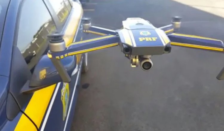 PRF usa drones para multar motoristas