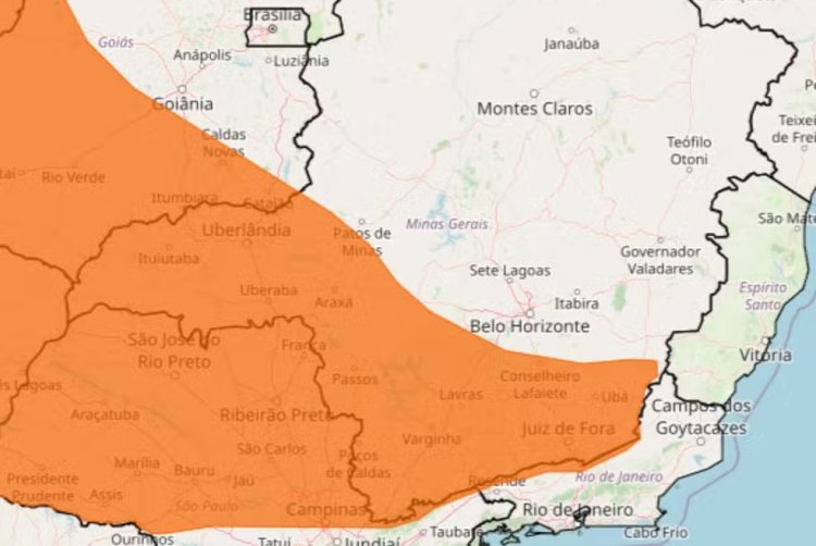 Inmet faz alerta de perigo para tempestades em Passos e região