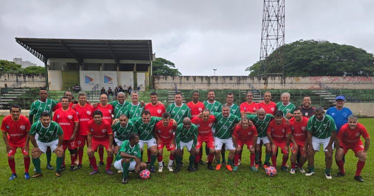 Jogo amistoso entre veteranos no Starling termina em 4 a 4