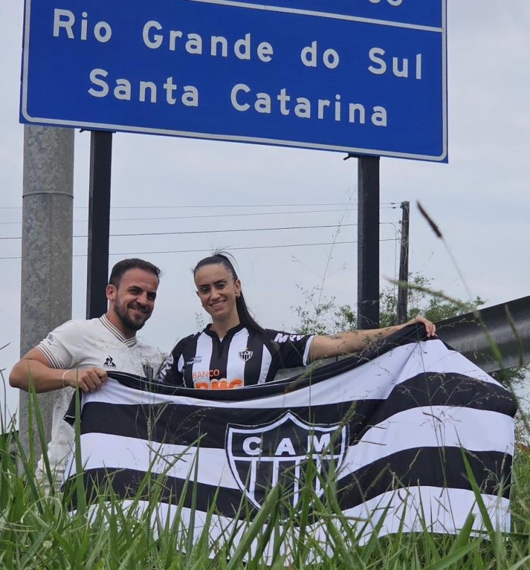 Casal passense viaja de carro para assistir a final da Libertadores