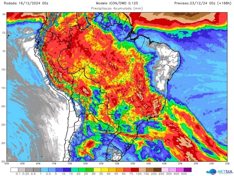 Inmet faz alerta de chuva forte para a região nesta terça-feira